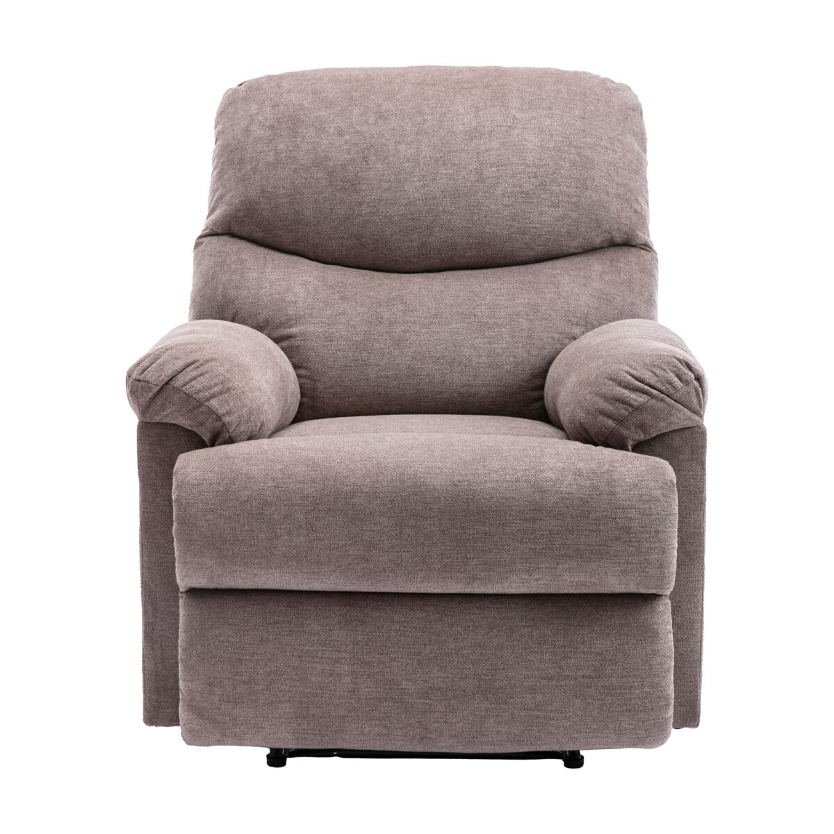 Micasa 1-Seater Recliner Chair with Foam Padded Seat and Armrest Brown 88 x 105.5cm